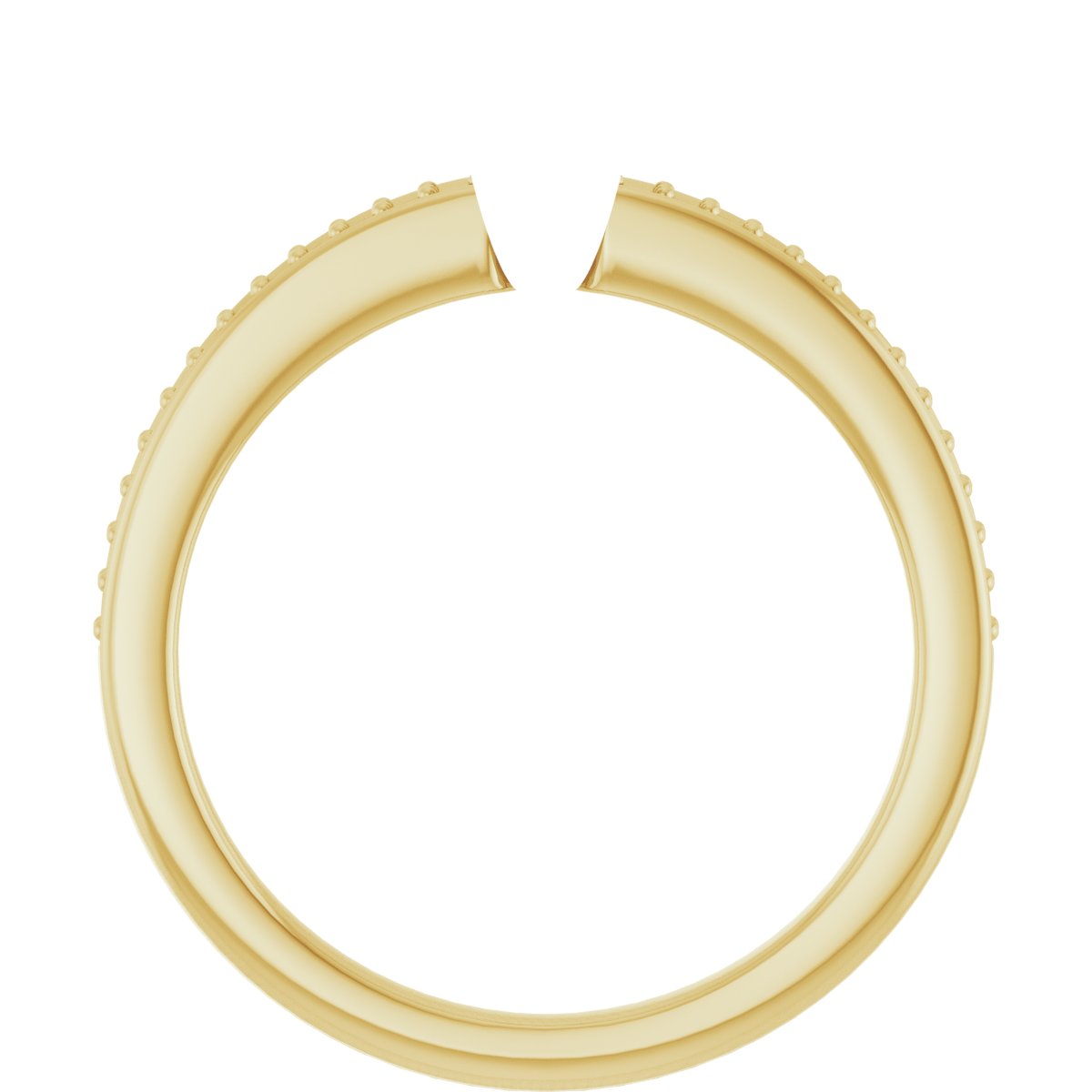 18K Yellow/White Gold 3.25 mm Square Engagement Ring Mounting