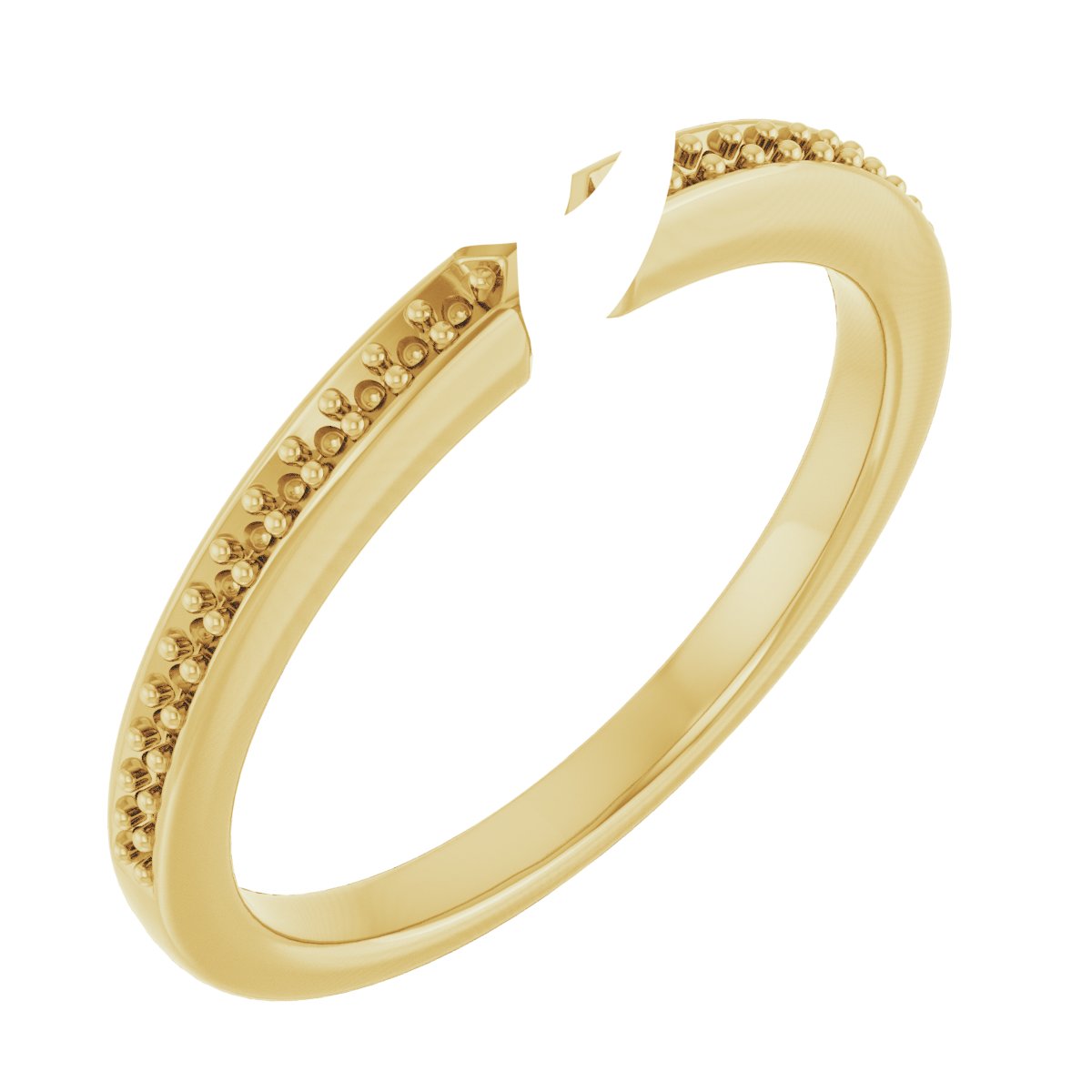 14K Yellow/White Gold 2.5 mm Square Engagement Ring Mounting