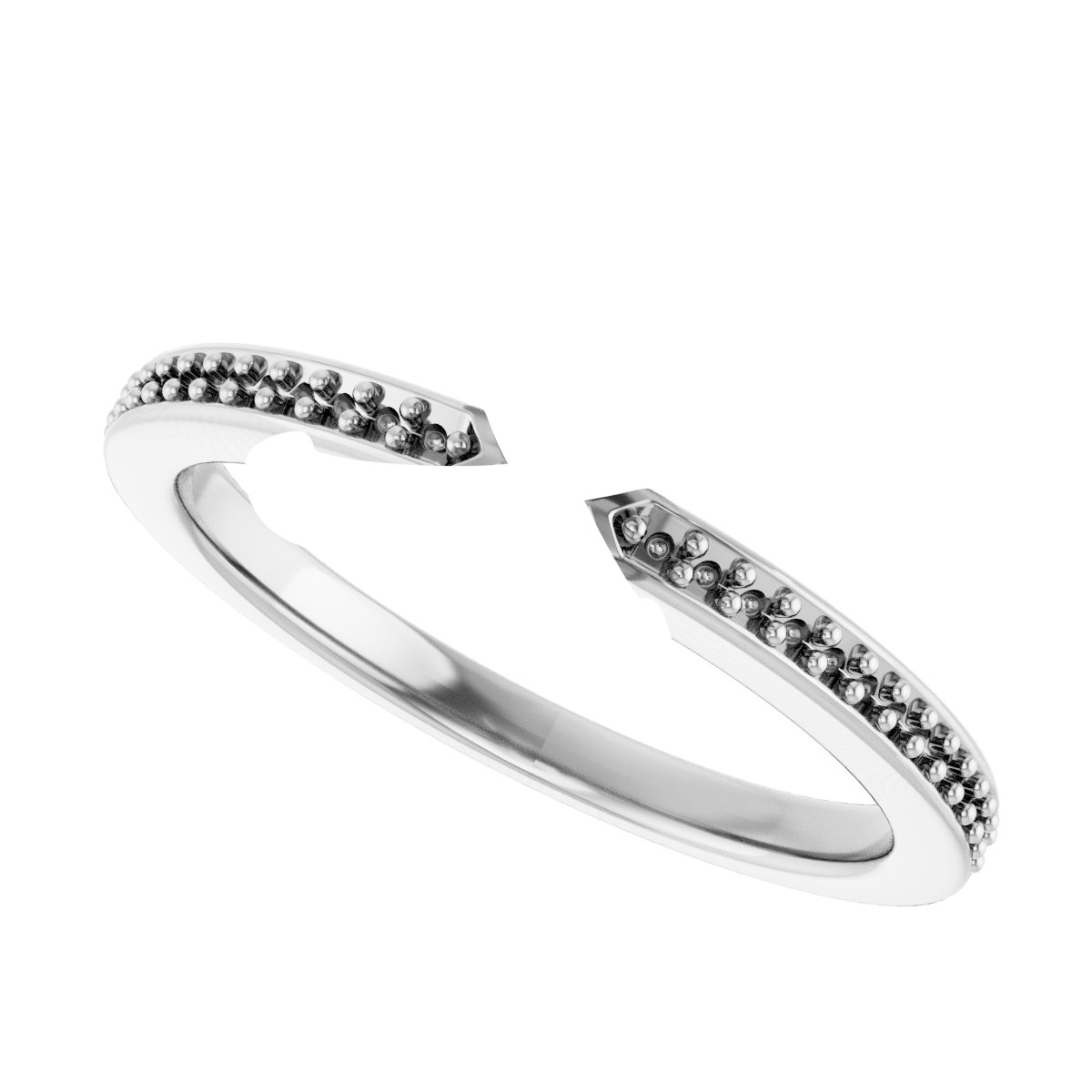 14K White/Yellow Gold 9.4 mm Round Engagement Ring Mounting fully set