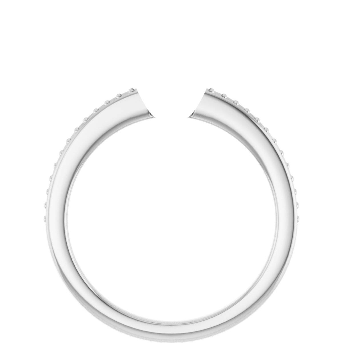 14K White/Rose Gold 8 mm Cushion Engagement Ring Mounting