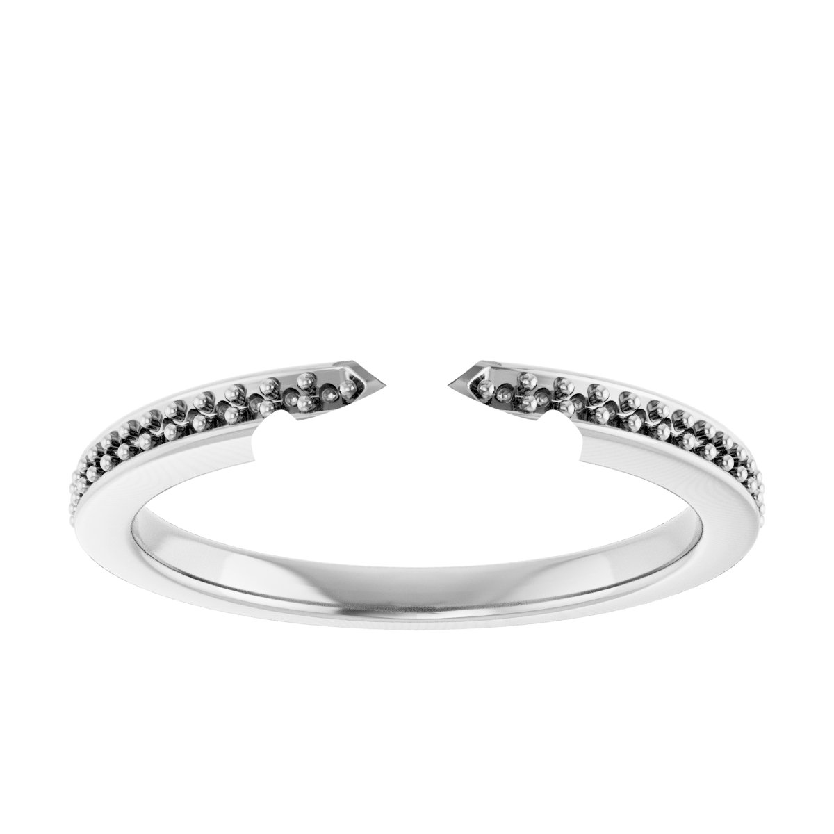 14K White/Yellow Gold 9.4 mm Round Engagement Ring Mounting