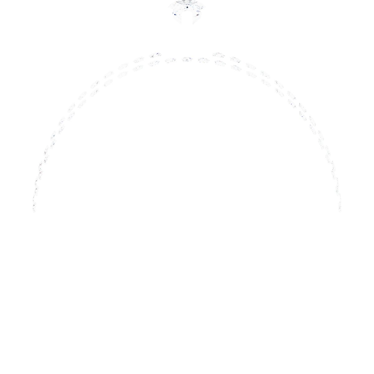 Platinum 5x3 mm Pear Engagement Ring Mounting fully set