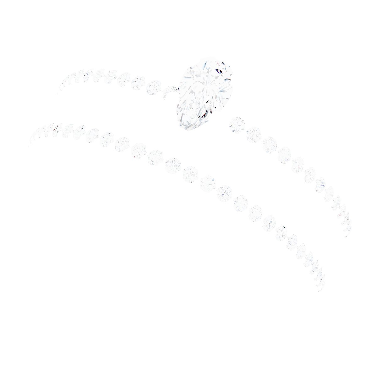 Platinum 5x3 mm Pear Engagement Ring Mounting fully set
