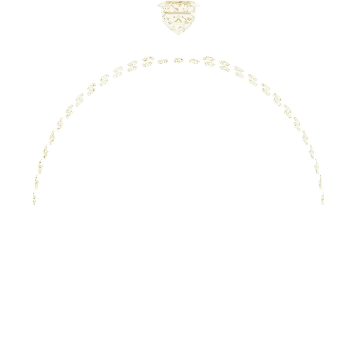 18K Yellow Gold 3.25 mm Square Engagement Ring Mounting fully set