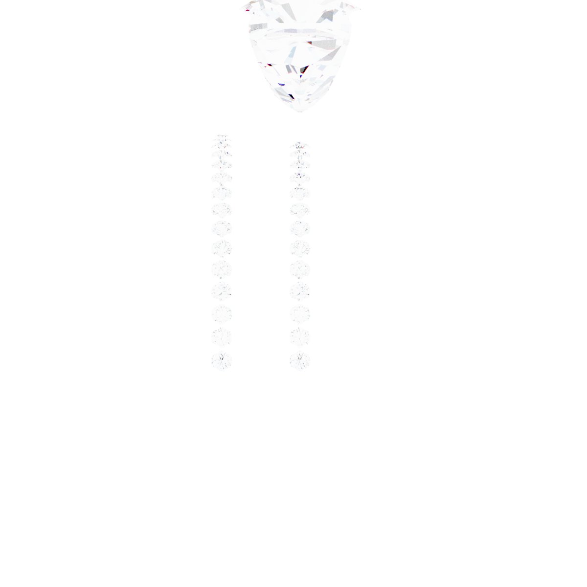 Platinum 8 mm Cushion Engagement Ring Mounting fully set