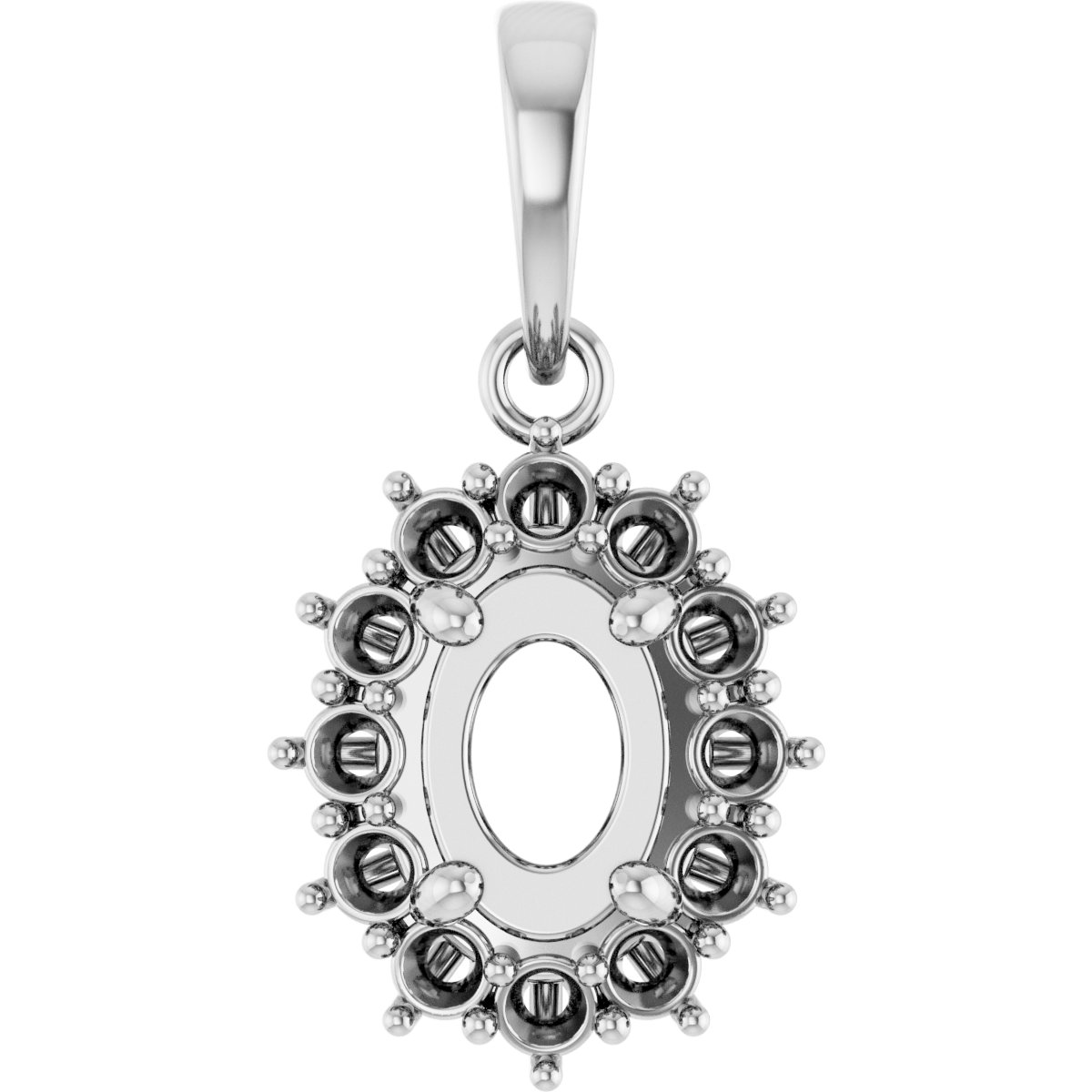 Halo-Style Necklace or Pendant