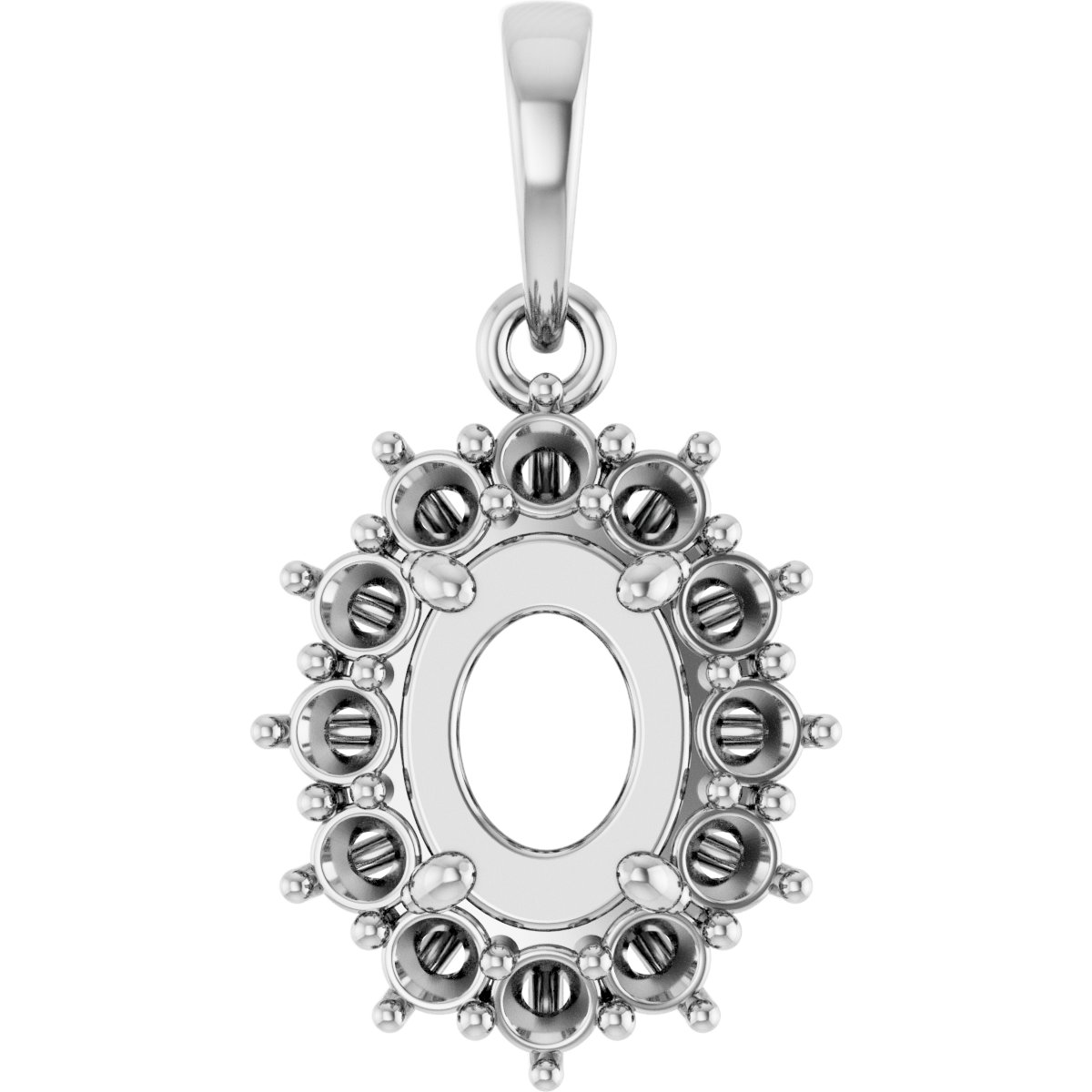 Halo-Style Necklace or Pendant