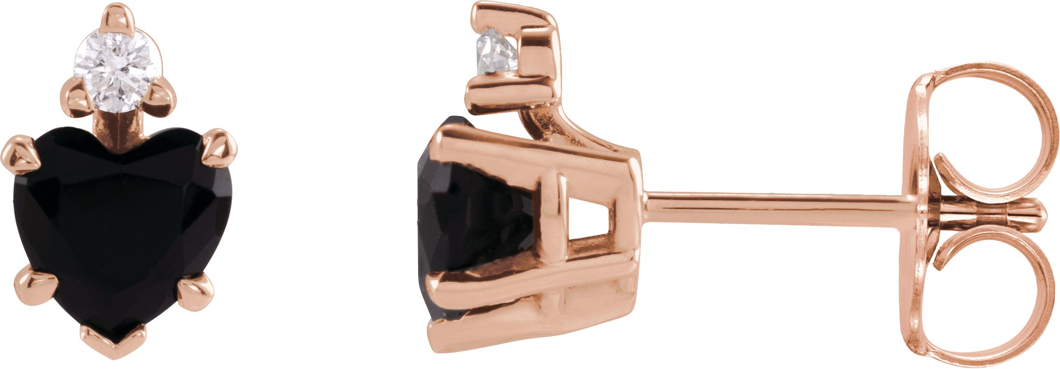 Accented Heart Earrings
