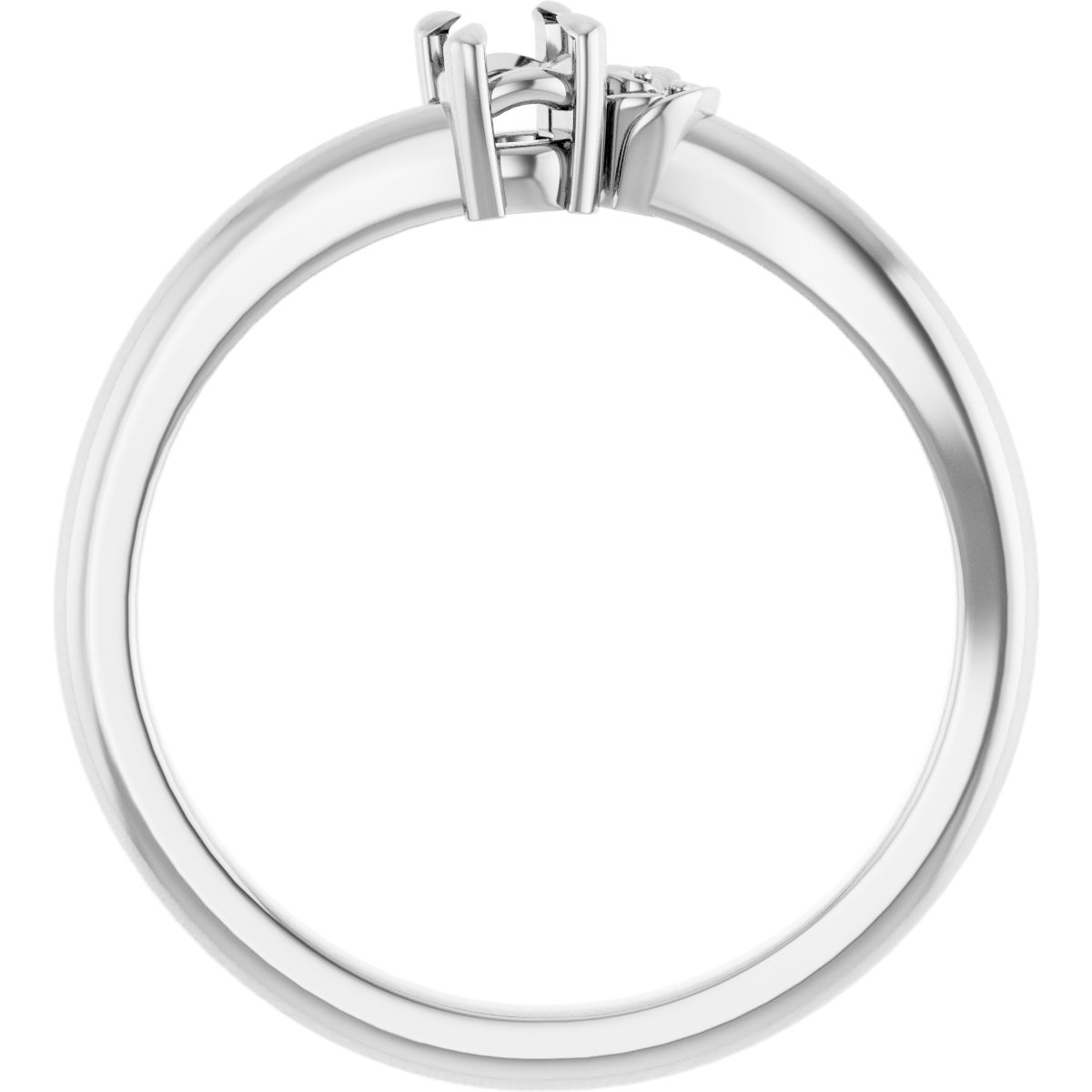 8x5 mm Pear Ring Mounting view 2