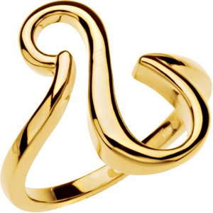 14K Yellow Freeform Ring