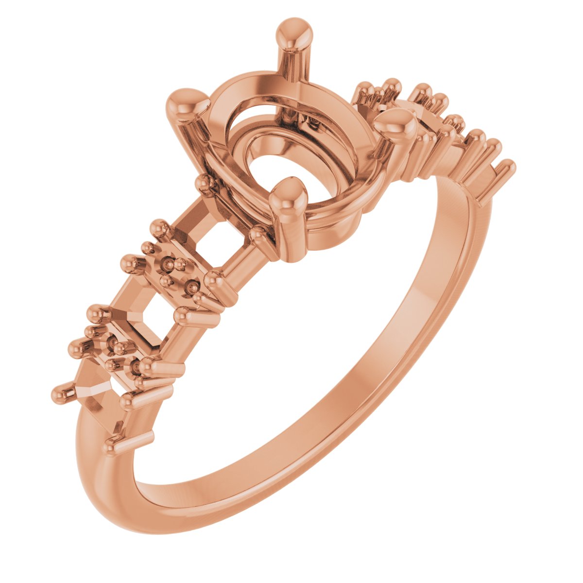 Accented Engagement Ring or Band