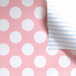 Two-Sided Red Dot Stripe Gift Wrap – Present Paper