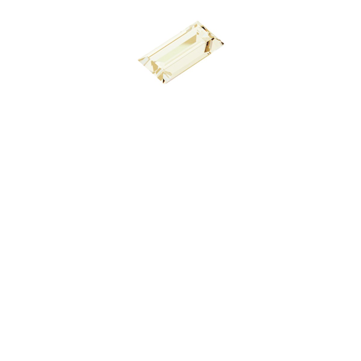 14K Yellow Lab-Grown Moissanite Stackable Ring