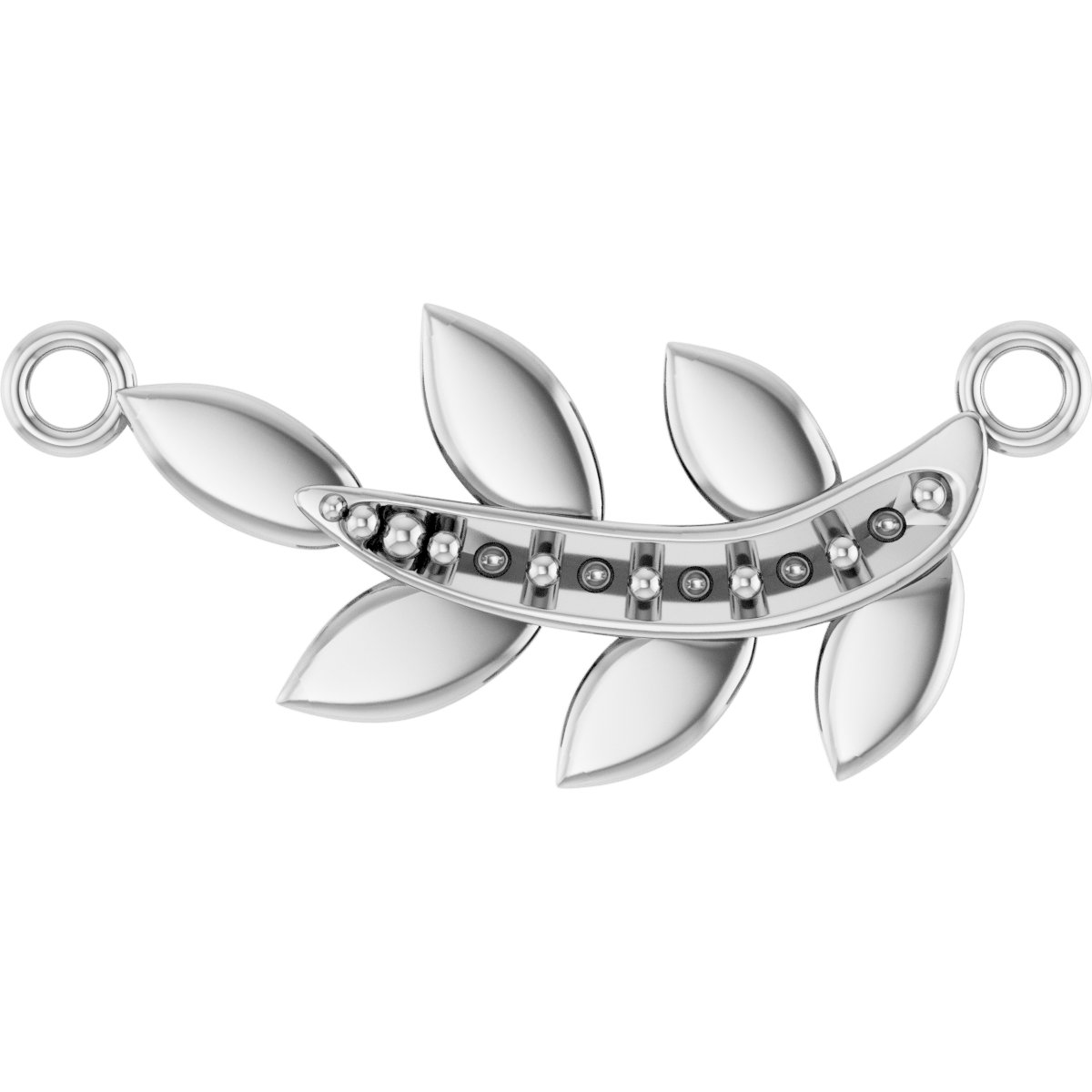 Accented Leaf Necklace or Center