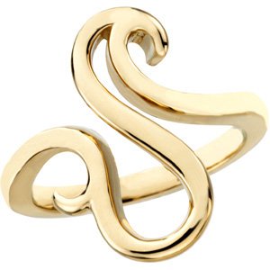 14K Yellow Freeform Ring