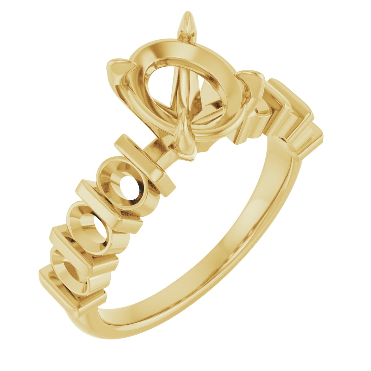 Accented Engagement Ring or Band