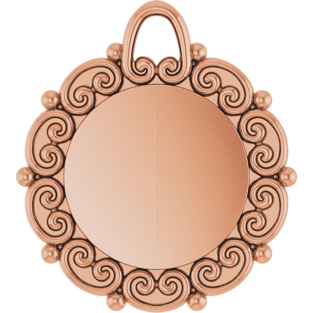 Engravable Scroll Dangle