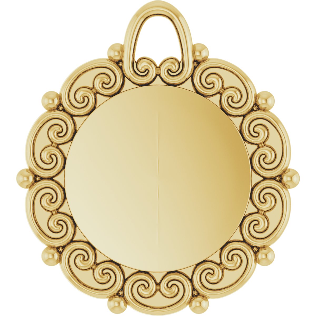 Engravable Scroll Dangle