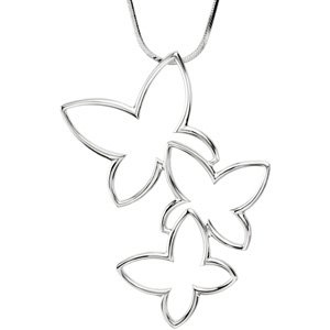 Sterling Silver Butterfly 18