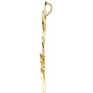 Alternative view of Butterfly And Dragonfly Necklace – 14K Yellow Gold