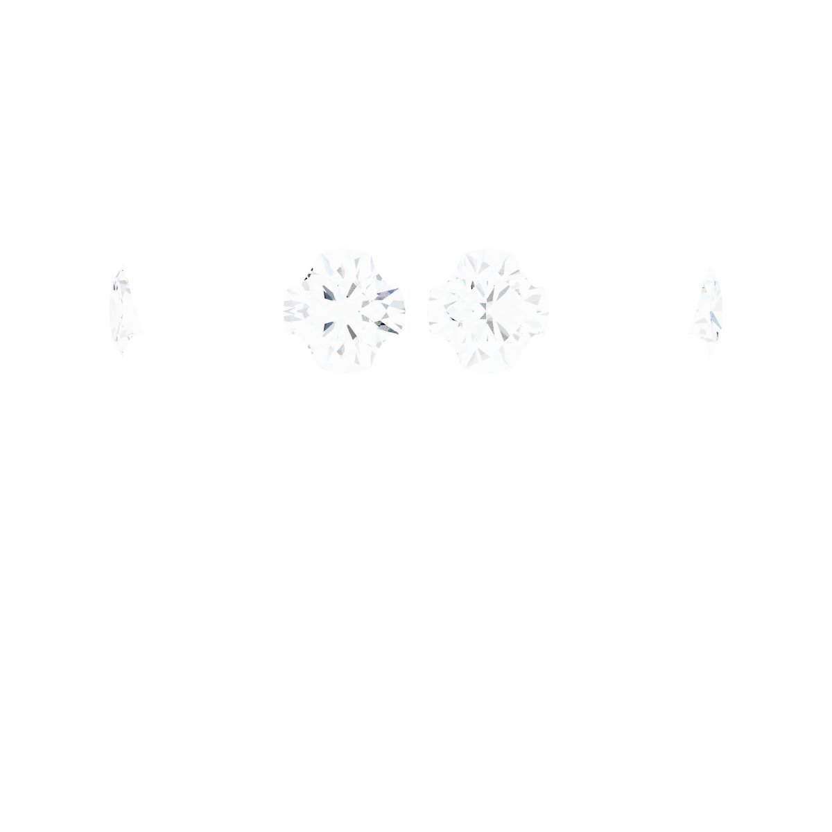 4-Prong Pre-Notched Claw Hidden Halo-Style Peg Setting