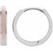 Sterling Silver Pink Enamel Hinged 12.1 mm Hoop Earrings