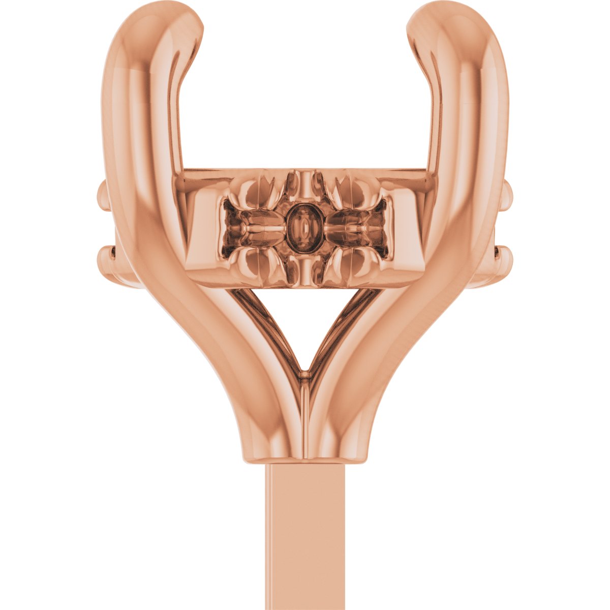 4-Prong Pre-Notched Claw Hidden Halo-Style Peg Setting