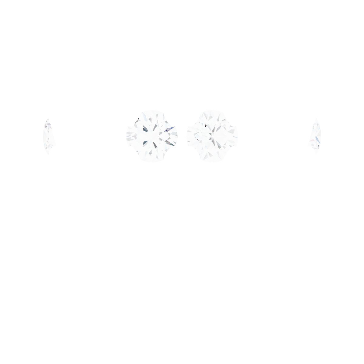 4-Prong Pre-Notched Claw Hidden Halo-Style Peg Setting