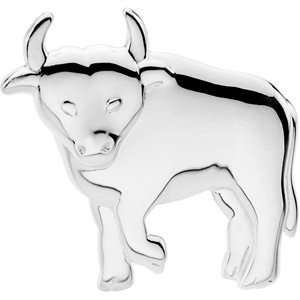 The Playful Bull Brooch