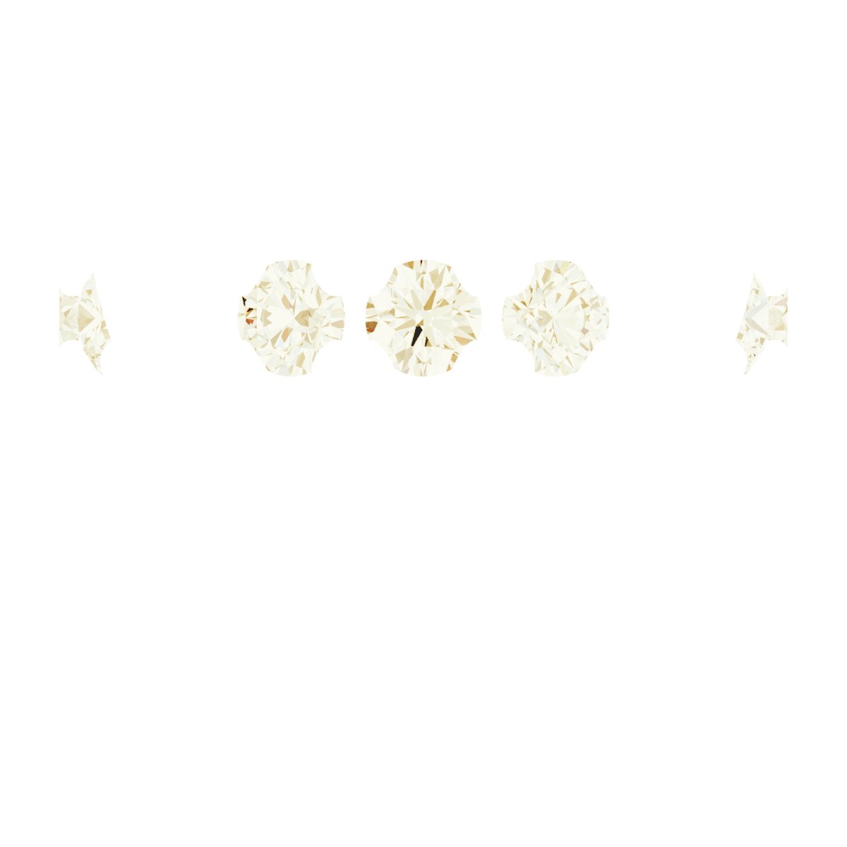 4-Prong Pre-Notched Claw Hidden Halo-Style Peg Setting