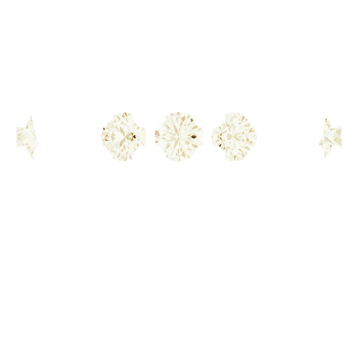 4-Prong Pre-Notched Claw Hidden Halo-Style Peg Setting