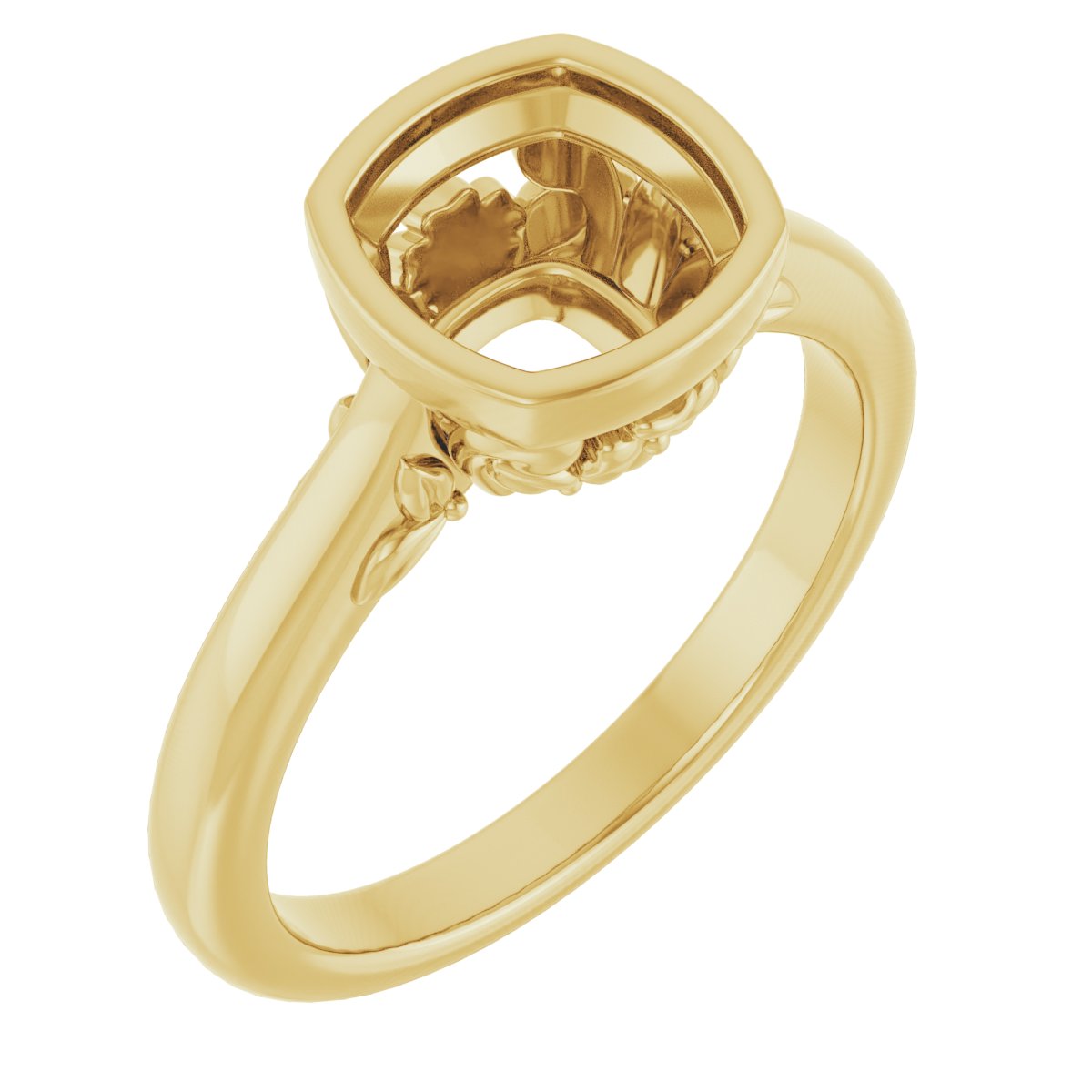 Bezel-Set Engagement Ring