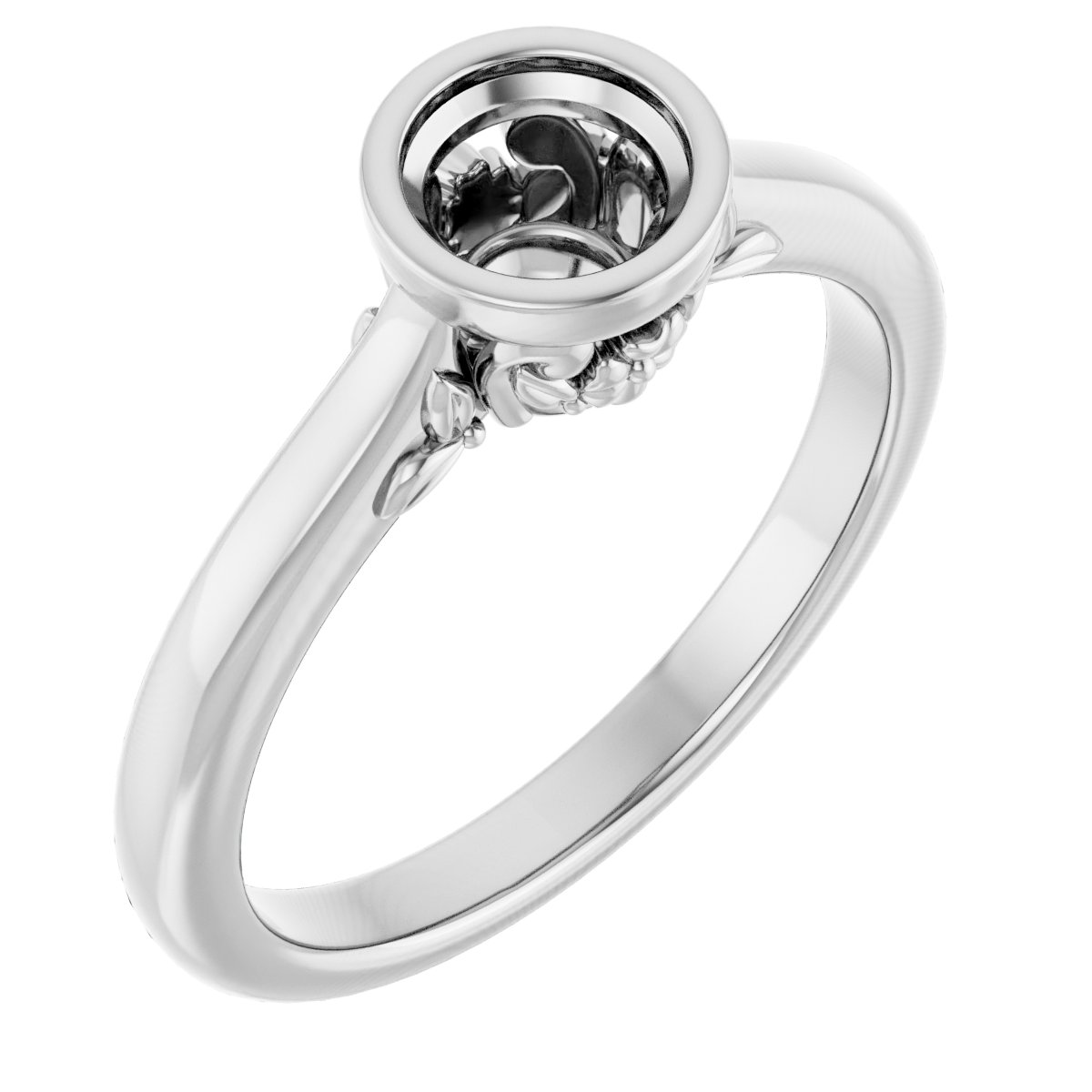 Bezel-Set Engagement Ring