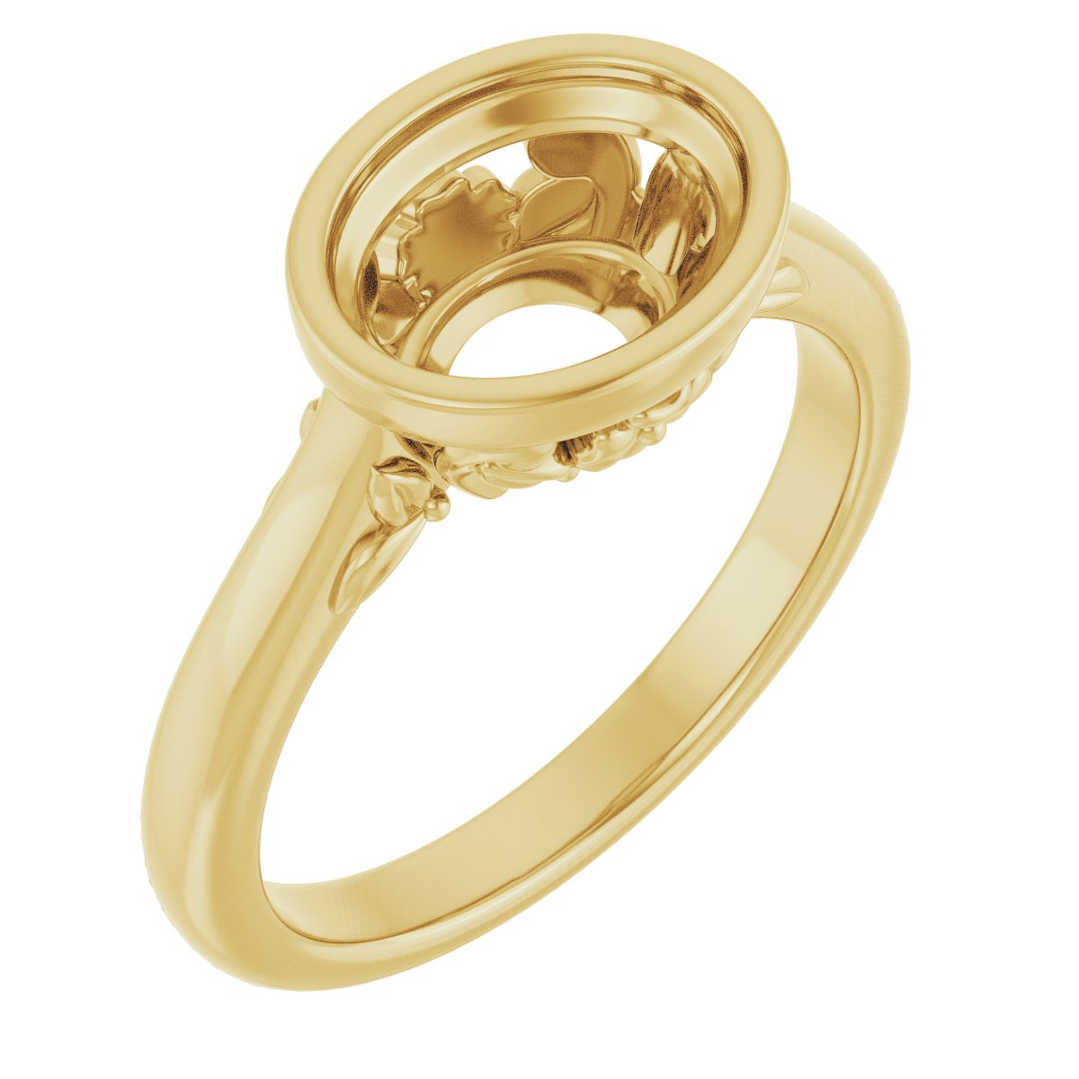 Bezel-Set Engagement Ring