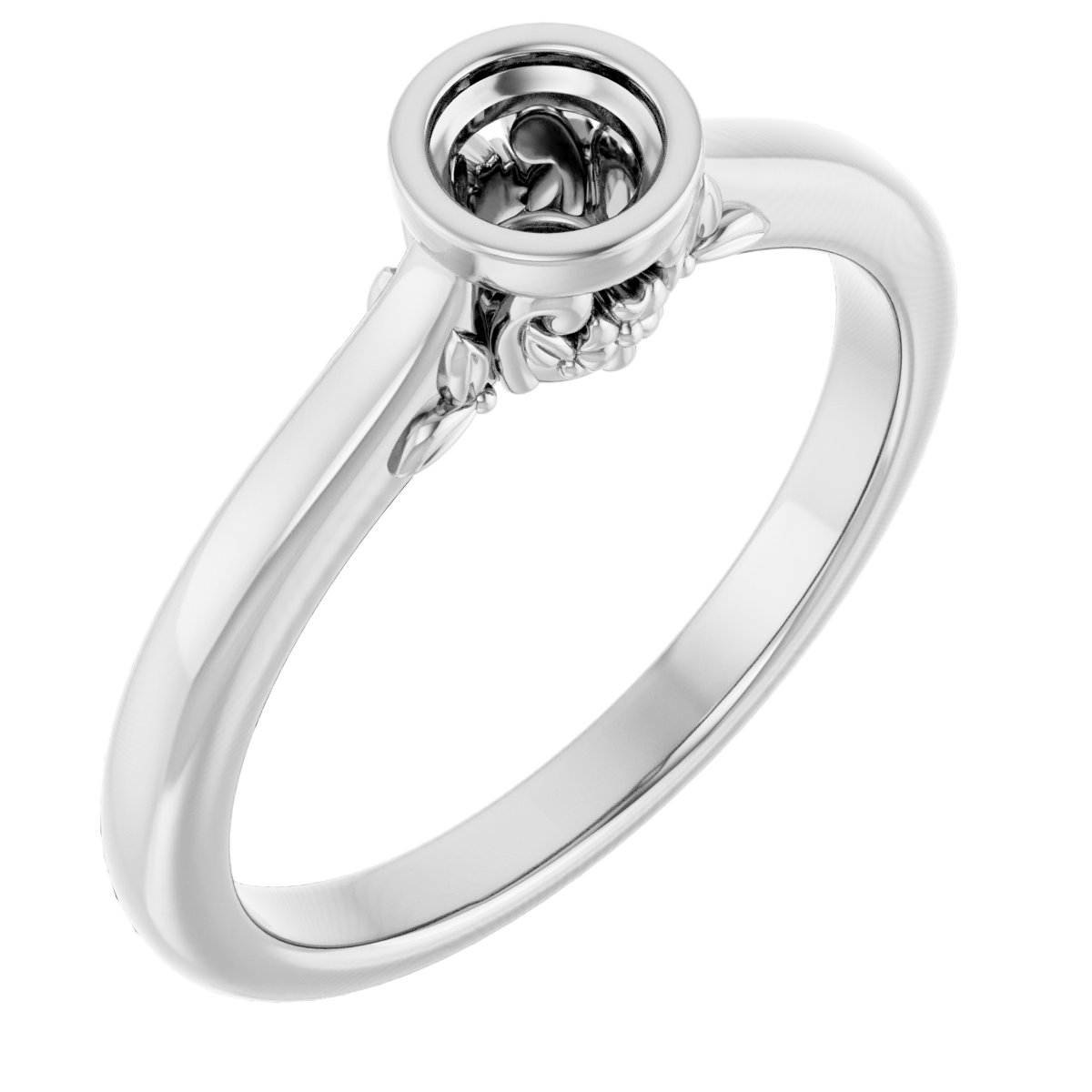 Bezel-Set Engagement Ring