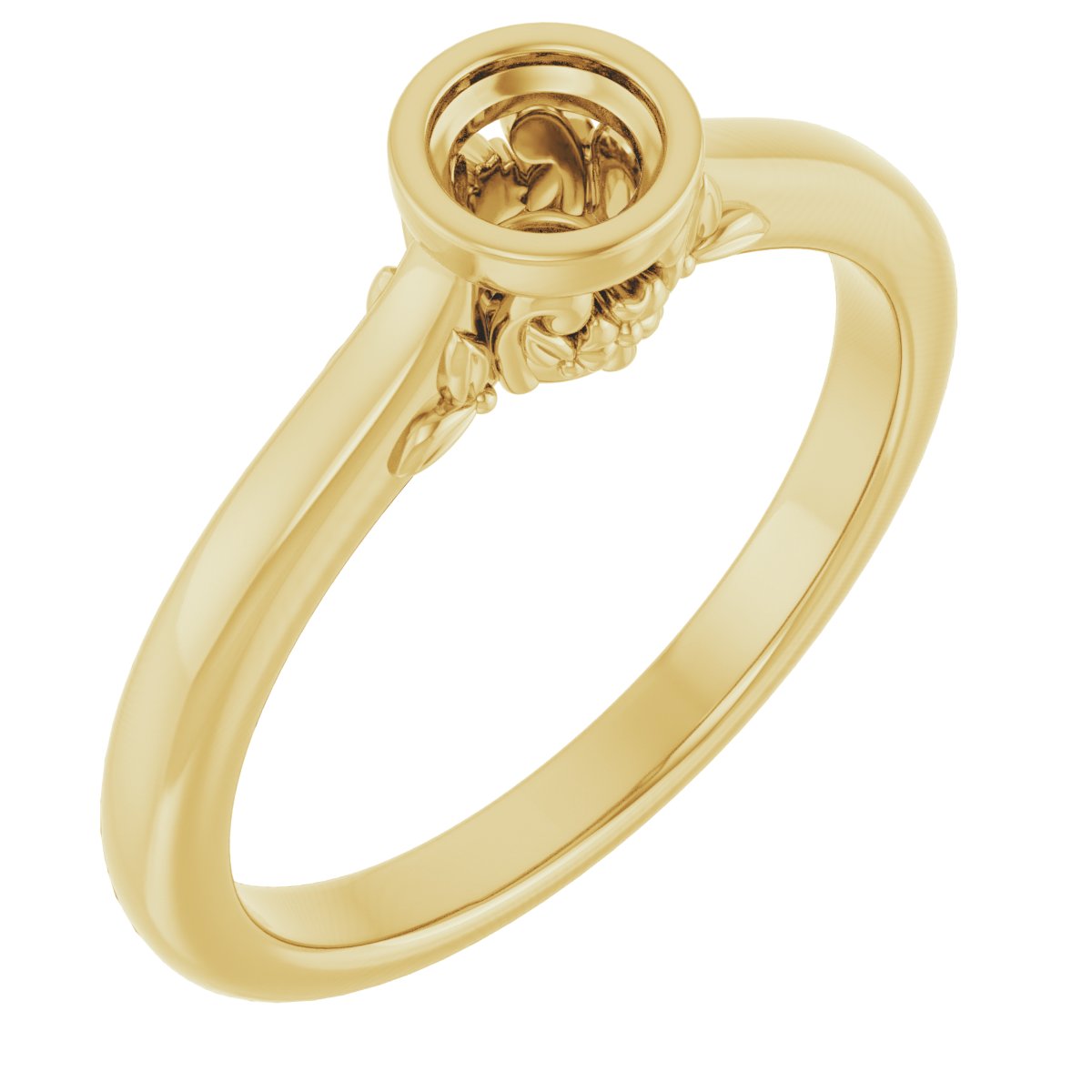 Bezel-Set Engagement Ring