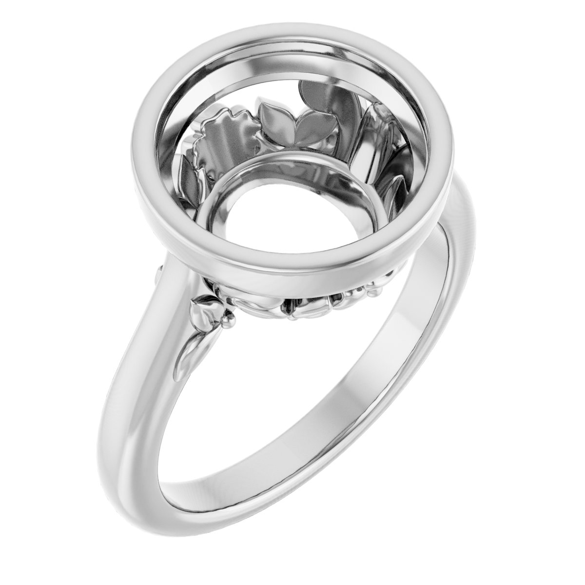 Bezel-Set Engagement Ring