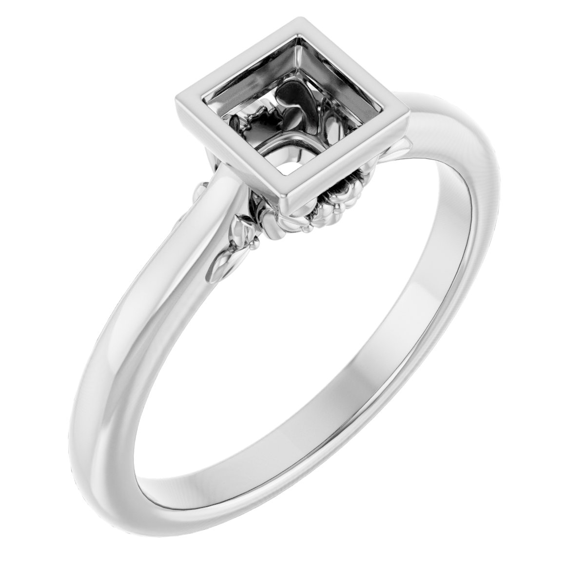 Bezel-Set Engagement Ring