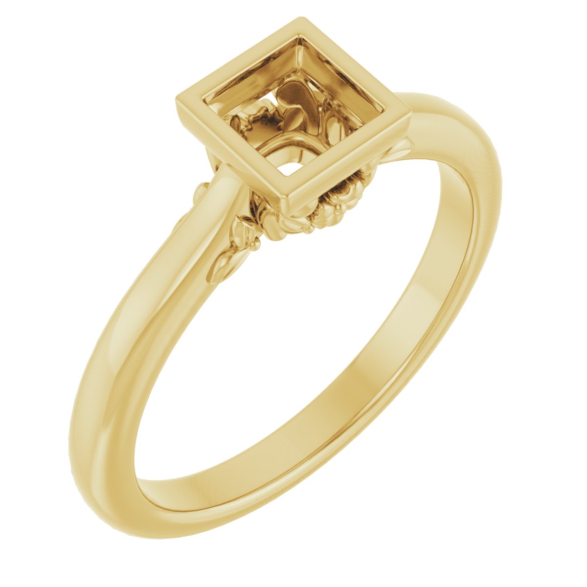 Bezel-Set Engagement Ring