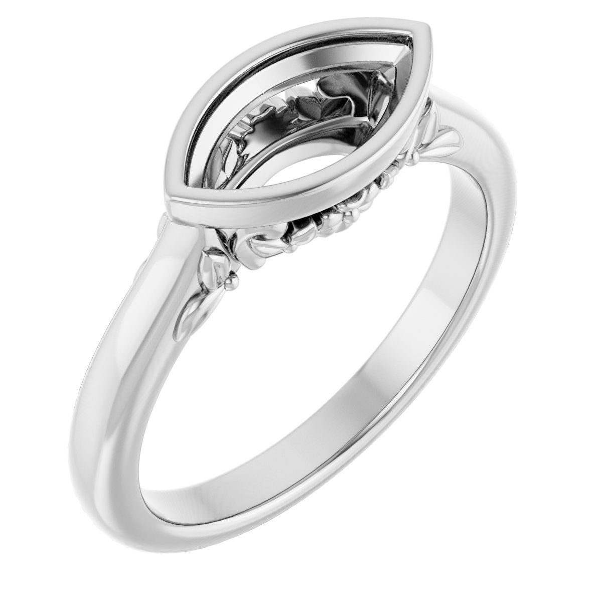 Bezel-Set Engagement Ring