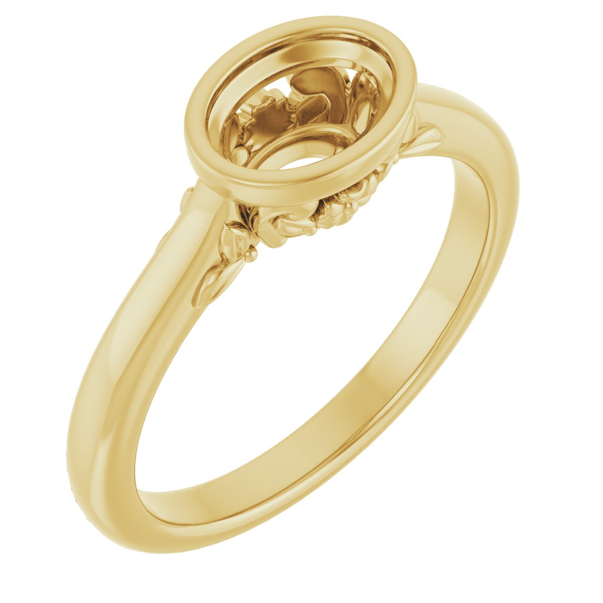 Bezel-Set Engagement Ring