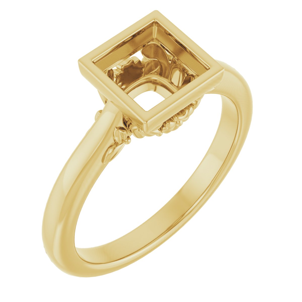 Bezel-Set Engagement Ring