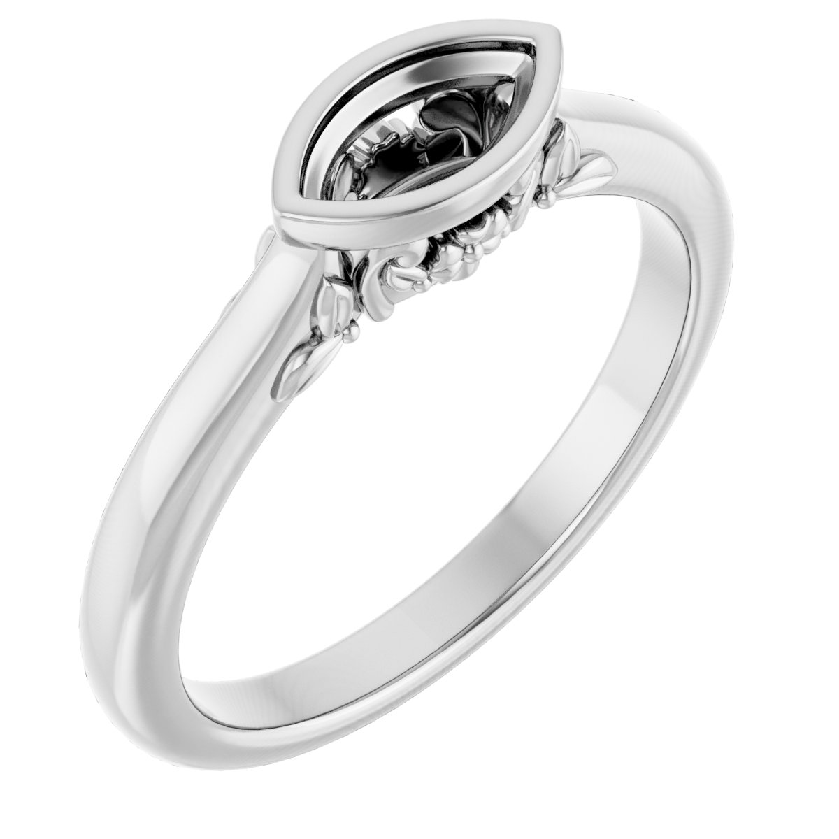 Bezel-Set Engagement Ring