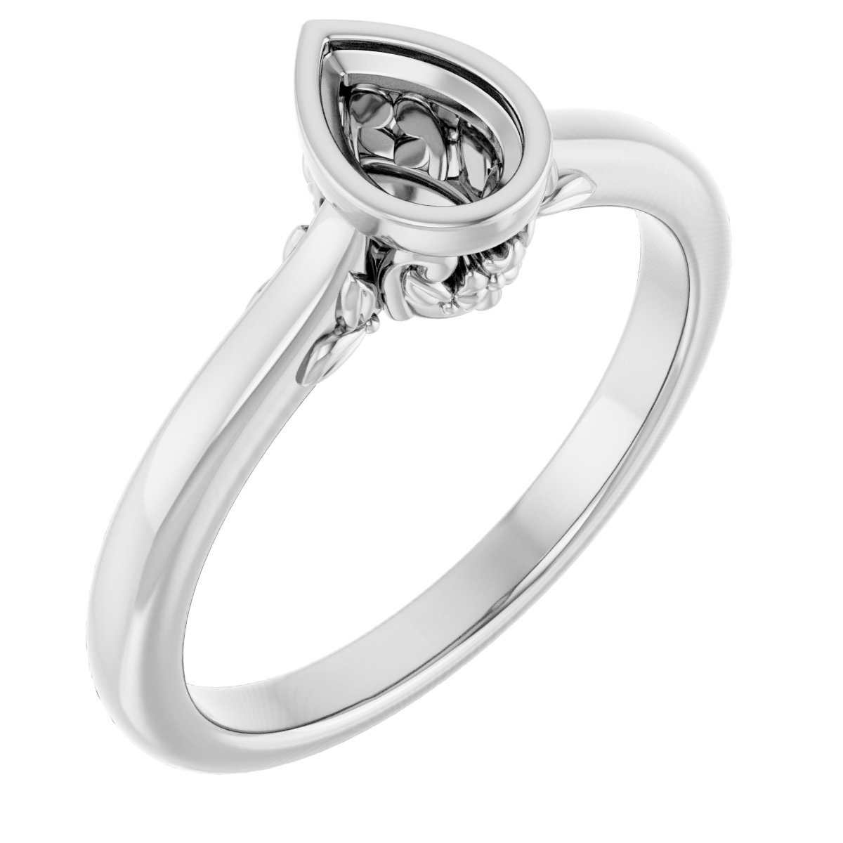 Bezel-Set Engagement Ring