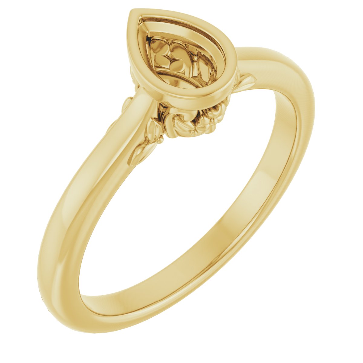 Bezel-Set Engagement Ring