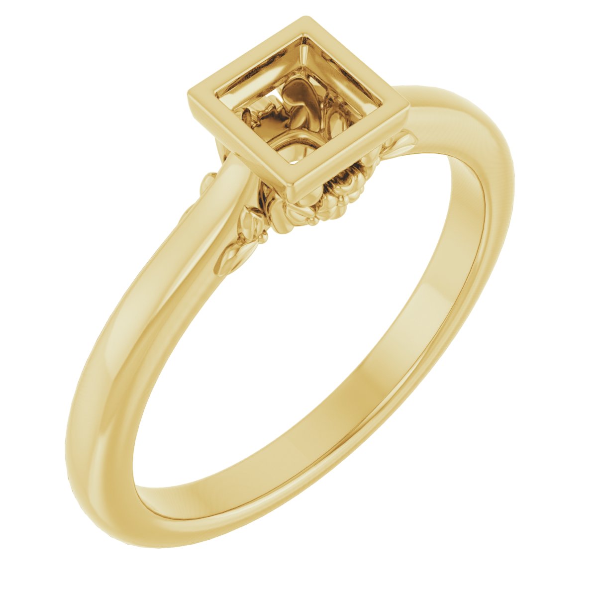 Bezel-Set Engagement Ring