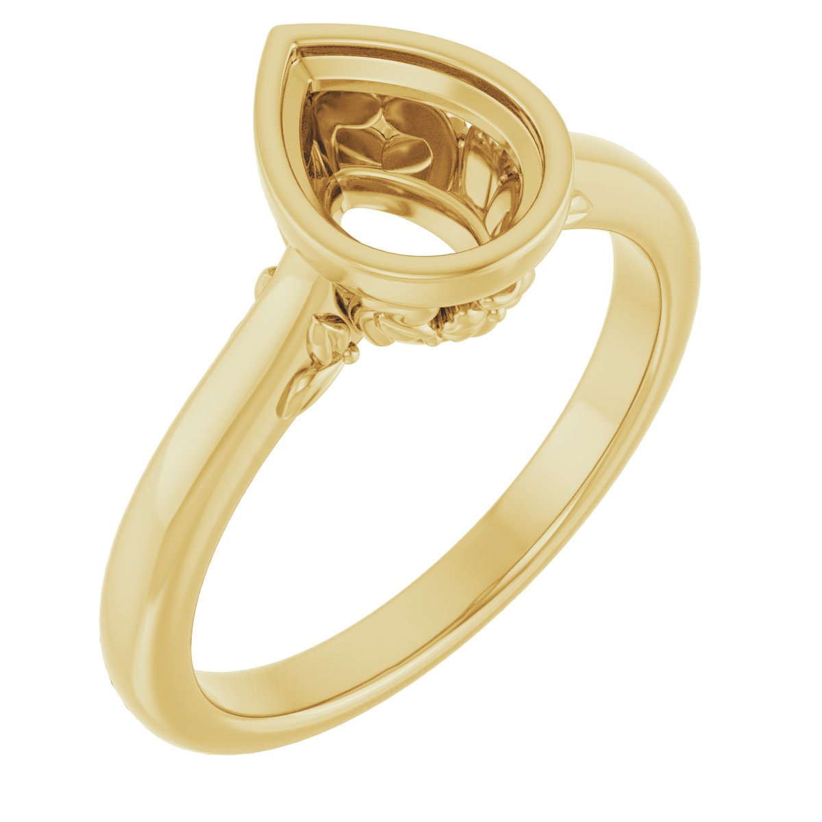 Bezel-Set Engagement Ring