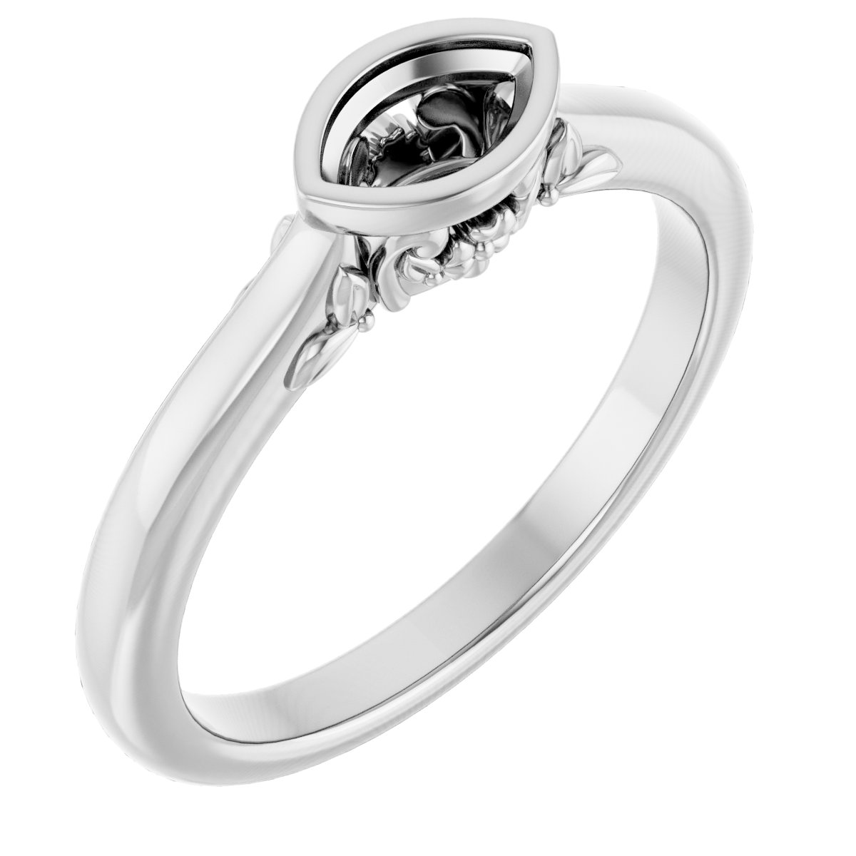 Bezel-Set Engagement Ring