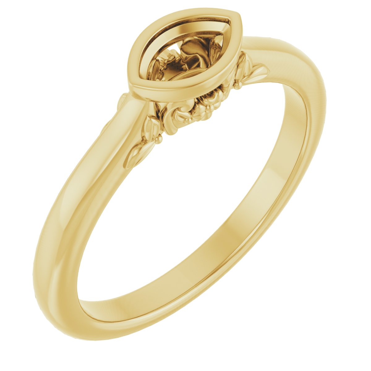 Bezel-Set Engagement Ring