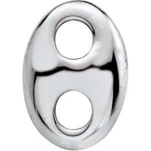 Sterling Silver Oval "Marine" Link 
